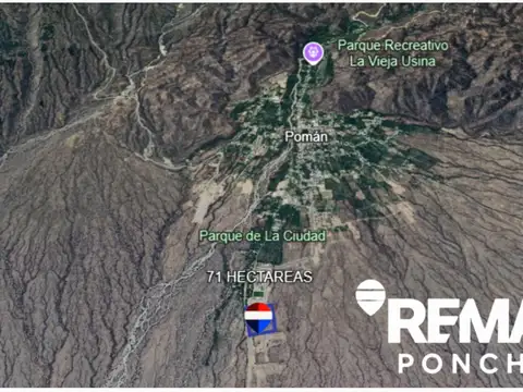 VENTA CAMPO INGRESO A VILLA POMAN RUTA 25