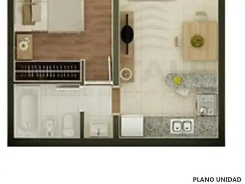Departamento 1 dormitorio en venta - Tiro Suizo