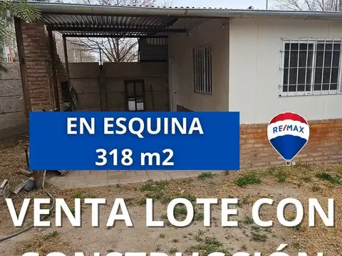 VENTA LOTE 318m2 EN ESQUINA CATRIEL RIO NEGRO