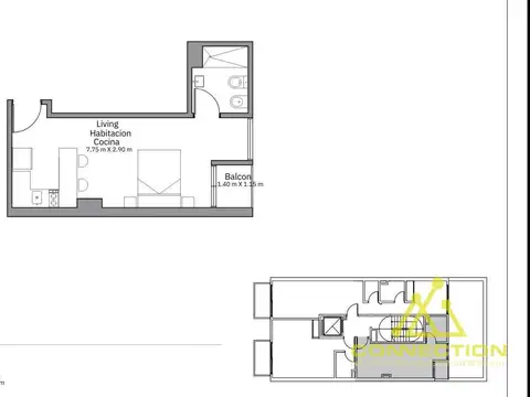 Departamento en Venta de Monoambiente
