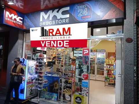 Excelente Maxikiosco 24 hs ubicado en la zona de Palermo, muy buena zona transitada, cercania con subte linea D.