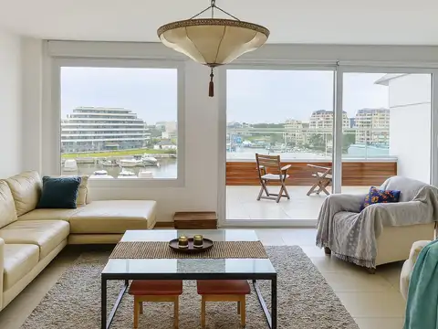 Departamento en alquiler 3 ambientes en Lofts de la Bahía – Nordelta, terraza con hidromasaje y vist