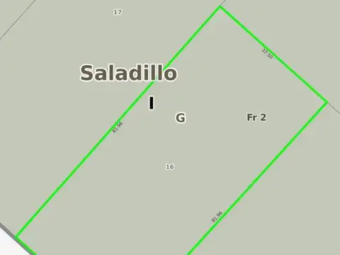 Terreno en Venta 37  mts Frente