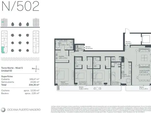 Departamento en Venta con 2 cochera