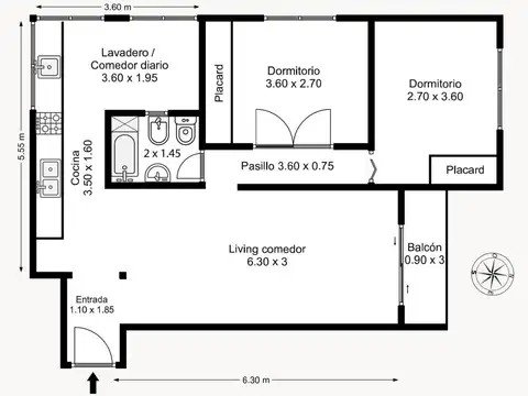 Jose Bonifacio 2900, Piso 17