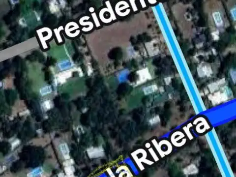 OLIVEROS- LOTE-AVENIDA LA RIBERA -AV.VILLA LA RIBERA  MTS
