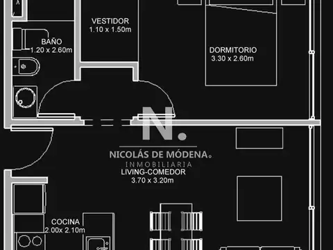 Departamento en Venta de 2 ambientes