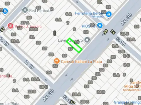 Terreno en Venta 30  mts Fondo