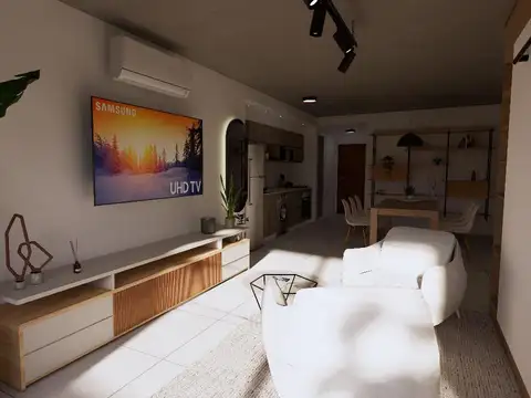Departamento Monoambiente con 1 baño
