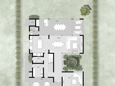Casa 3 ambientes con 4 baños