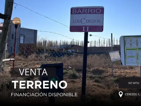 Lote Financiado 337 mts2 Los Cerezos II, Plottier