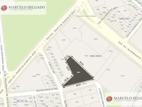 Terreno 20.000 m2 de incidencia en la Boca
