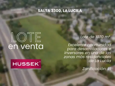 Terreno / Lote en Venta de 1.070 m² en La Lucila