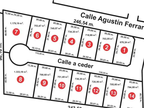 Loteo en venta El Cardenal, Marcos Paz. 
