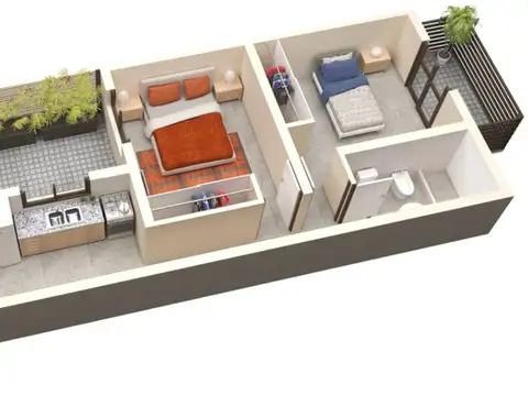 Departamento en Venta de 3 ambientes