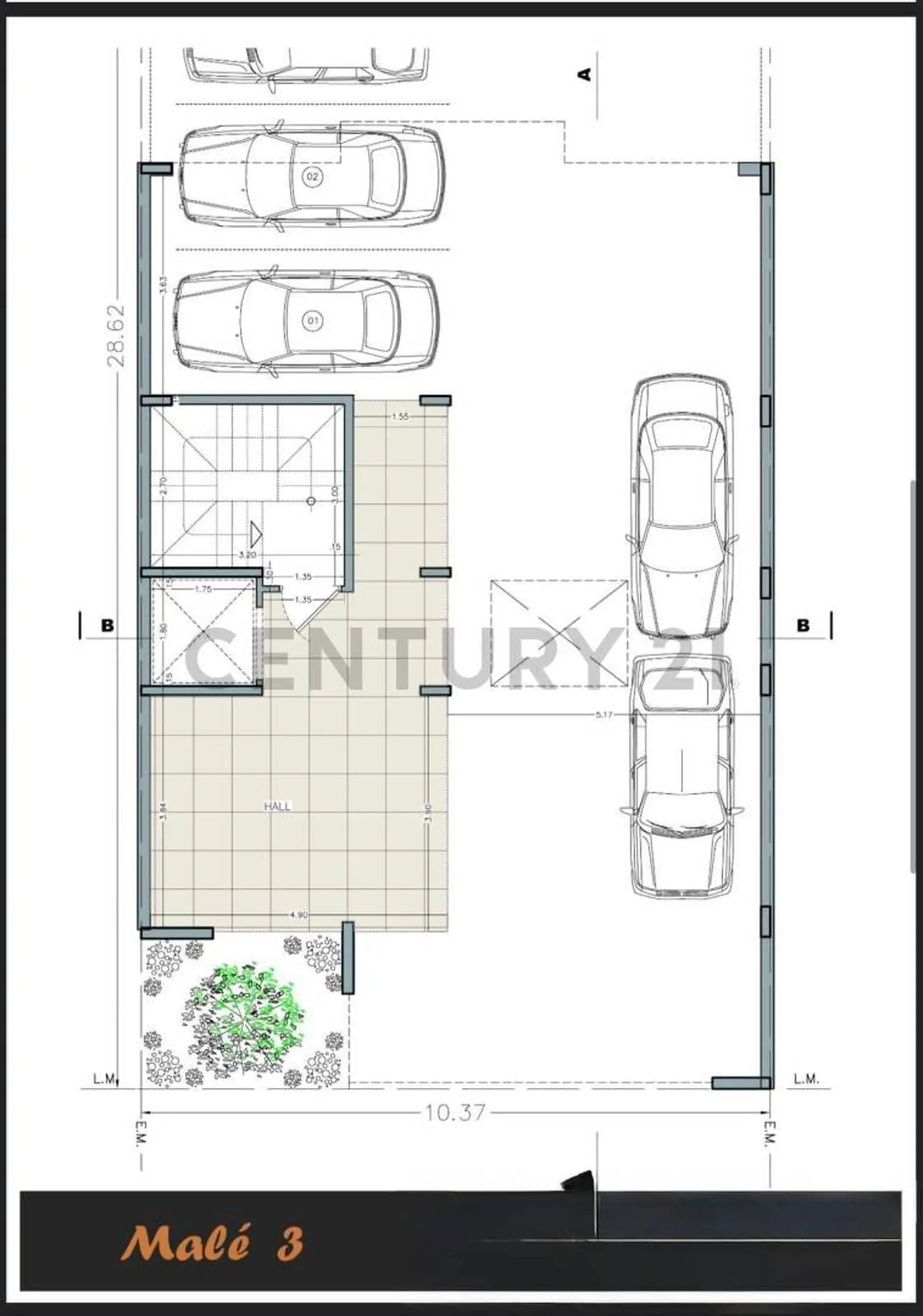 VENTA DEPARTAMENTO PISO ENTERO DE 4 AMBIENTES ZONA GUEMES CON DOBLE COCHERA Y BAULERA