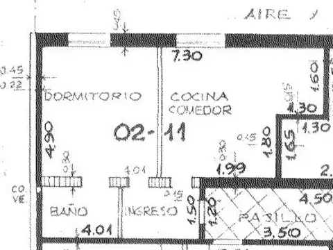 Departamento 2 ambientes con 1 baño