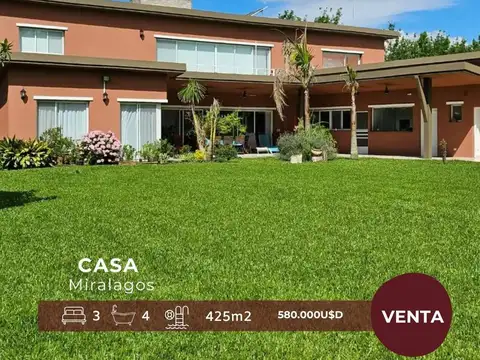 RUTA 2 - MIRALAGOS CC GOLF & SPA - IMPECABLE RESIDENCIA