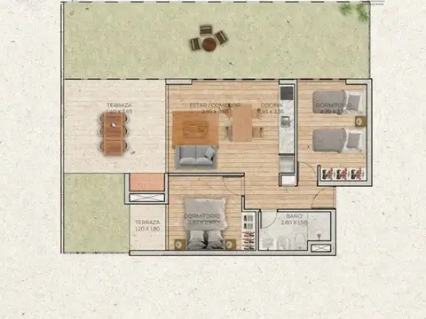 Departamento en Venta de 2 dormitorios