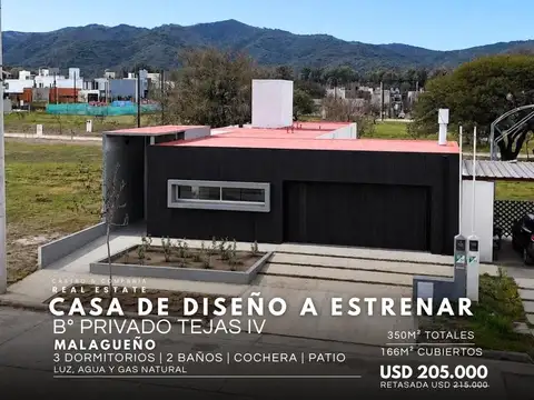 Venta Casa De Diseño De 3 Dormitorios En Tejas 4 – Malagueño