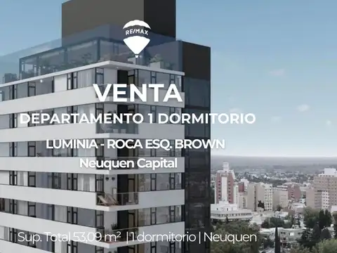 VENTA DEPARTAMENTO 1 DORMITORIO  ED LUMINIA