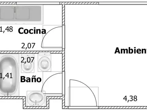 Hidalgo 61 , Piso 8