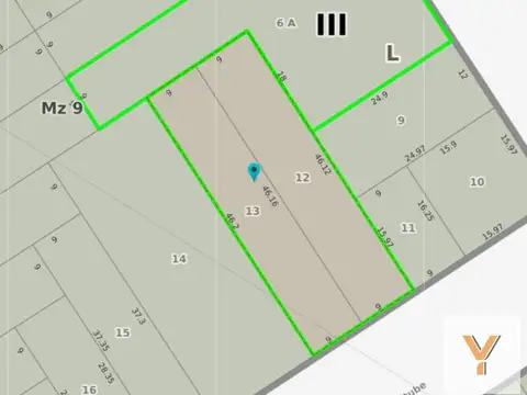 Terreno en Venta de 1760,0 m2