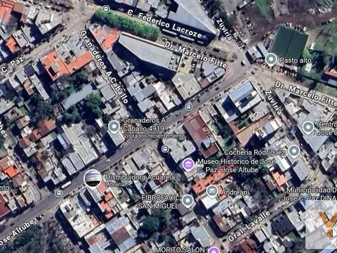 Avenida Altube y Granaderos a Caballo