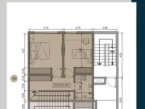 Departamento 3 ambientes con 1 baño