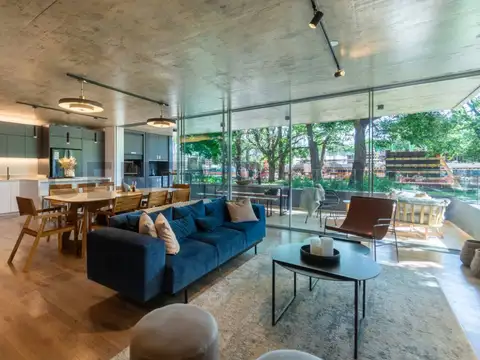 Departamento con Alma de Casa,  3 Ambientes,  2 Suites, Parrilla, Jardín, en Barrio Privado