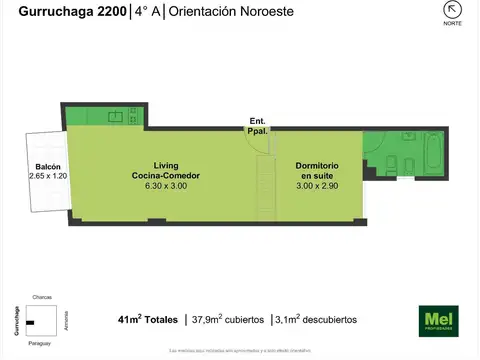 Departamento en Alquiler en Palermo, $ 790.000