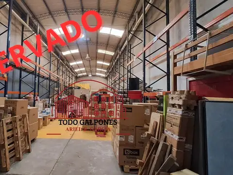 Galpòn 330m² S/Lote 8,33x42 Parabólico 7m alt. Entrada Container