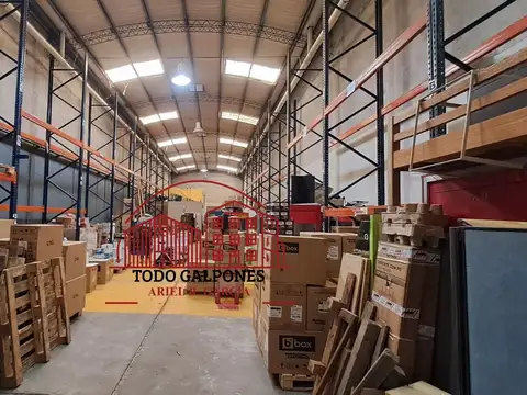 Galpòn 330m² S/Lote 8,33x42 Parabólico 7m alt. Entrada Container