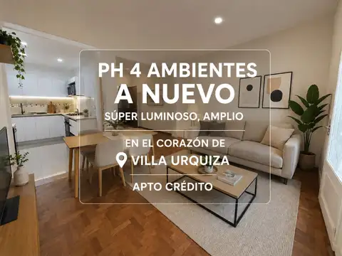 VENTA PH VILLA URQUIZA APTO CREDITO RECICLADO
