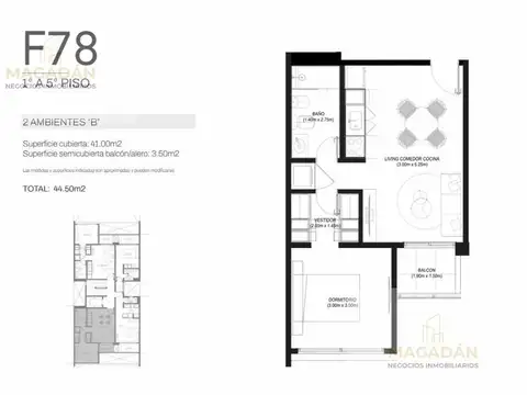 Departamento en Venta en Haedo Norte, USD 84.661