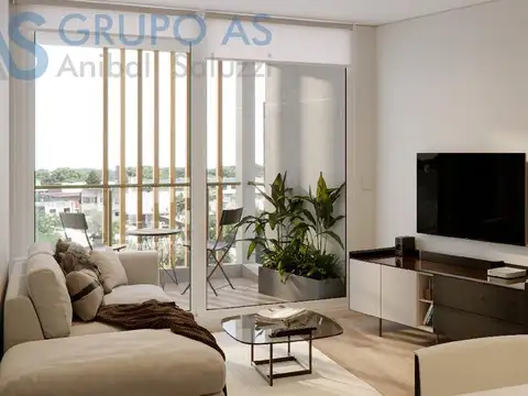 Departamento 2 ambientes con 1 baño