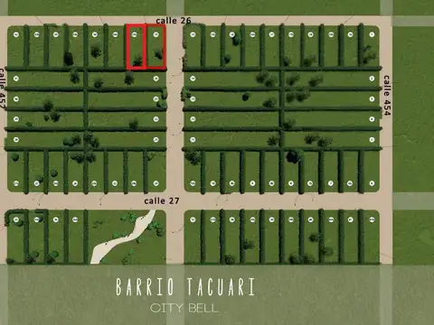Terreno venta 11x27 mts - 312 mts 2 totales  - City Bell [FINANCIADO]