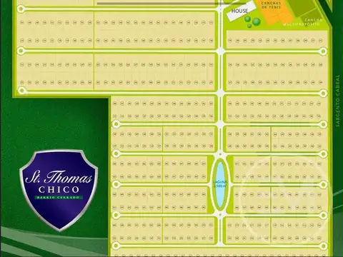 Terreno en Venta 20  mts Fondo