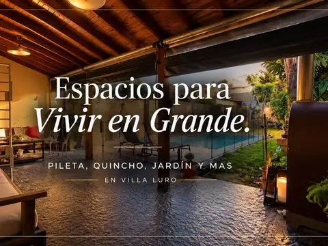 CASA PILETA QUINCHO JARDIN APTO CREDITO VILLA LURO