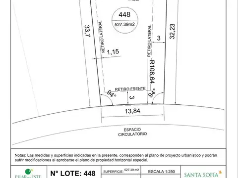 Terreno en Venta en Pilar Del Este, USD 23.000