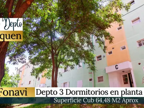 VENTA DEPTO 3 DORM. PLANTA BAJA. B° FONAVI