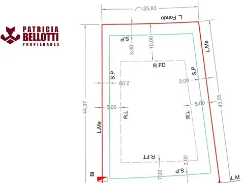 Terreno en Venta 31  mts Frente