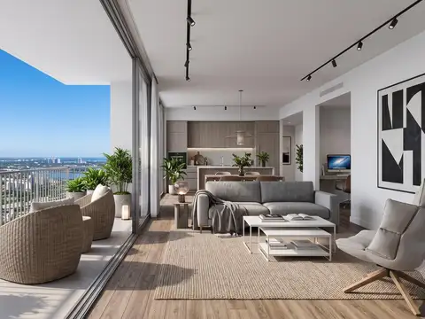 Departamento en VENTA tres ambientes con balcón y cochera