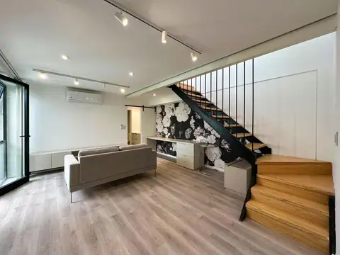 Casa de pasillo de 2 dormitorios con terraza