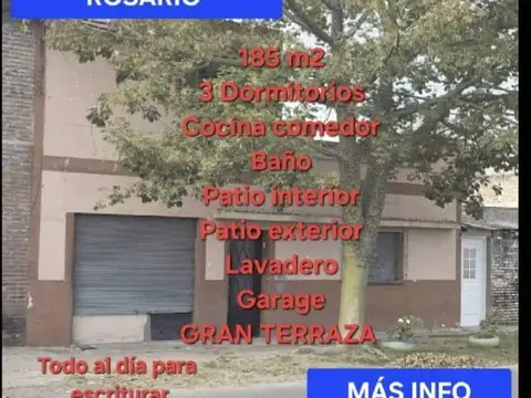 VENTA Lima al 2200 - 3 Habitaciones, cocina, patio, garaje y lavadero.