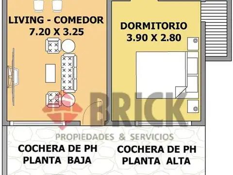 Departamento en Alquiler con 1 cocheras