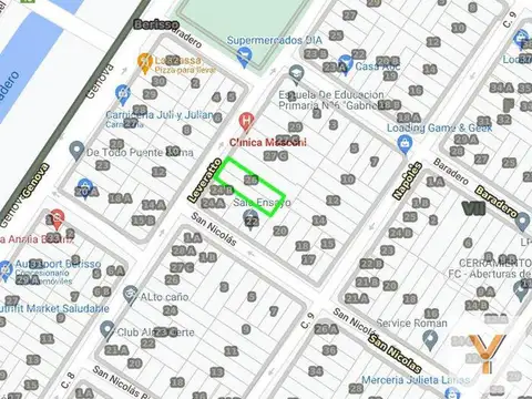 Terreno venta - 15x44mts - 640mts2 totales - Berisso