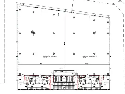 Oficina en Alquiler con 8 cocheras