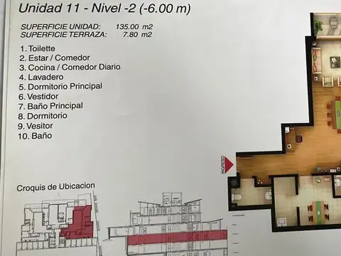 Departamento en Venta con 2 cocheras