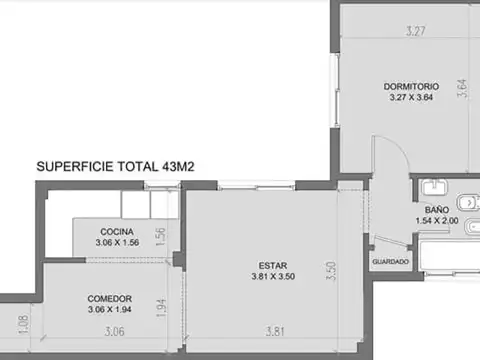 Departamento en Venta de 2 ambientes